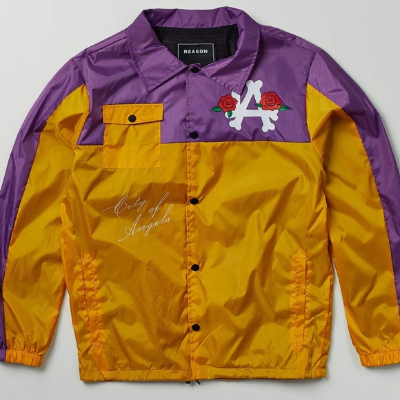 Purple/Gold City of Angels Stadium Jacket - Size XXL - Picture 2 of 8